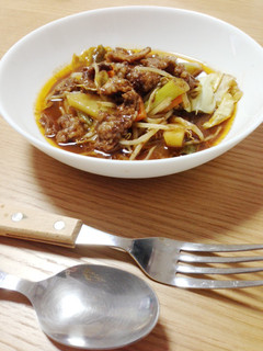 レンジで簡単♪スパイシーホルモン煮込み-レシピのメイン写真