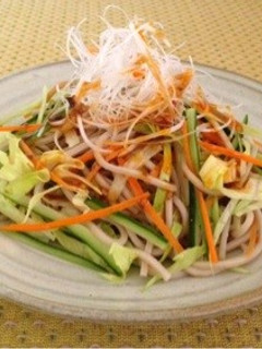 そばサラダ☆ピリ辛サラダ蕎麦-レシピのメイン写真