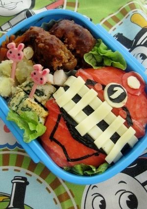 トッキュウジャーのキャラ弁-レシピのメイン写真