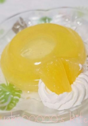 材料2つ♪ぷるぷるパイナップルゼリー-レシピのメイン写真