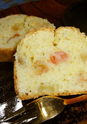 ルバーブとココナツオイルでパウンドケーキ-レシピのメイン写真