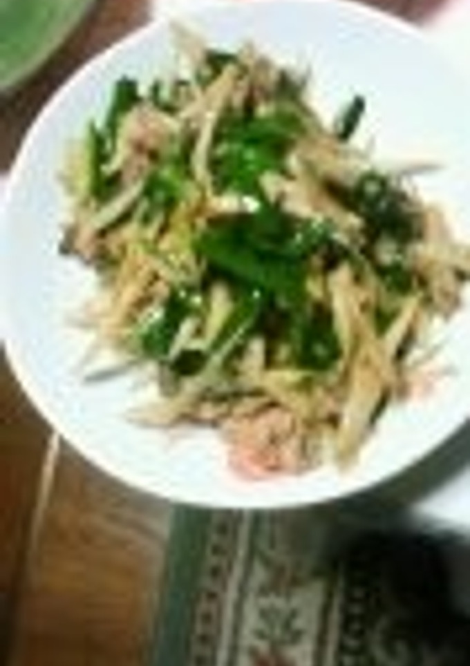 豚肉とニラとごぼうの甘辛炒め-レシピのメイン写真