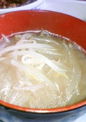 青臭くないもやしの味噌汁-レシピのメイン写真