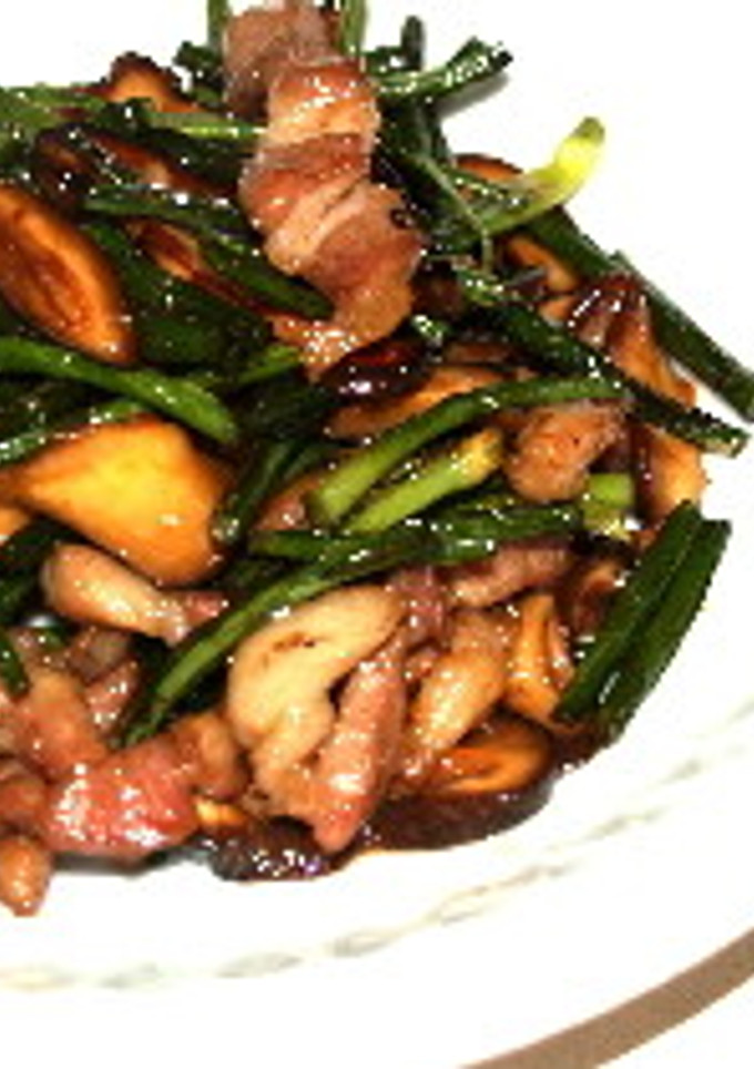 和風にんにくの芽と椎茸炒め物(10分)-レシピのメイン写真