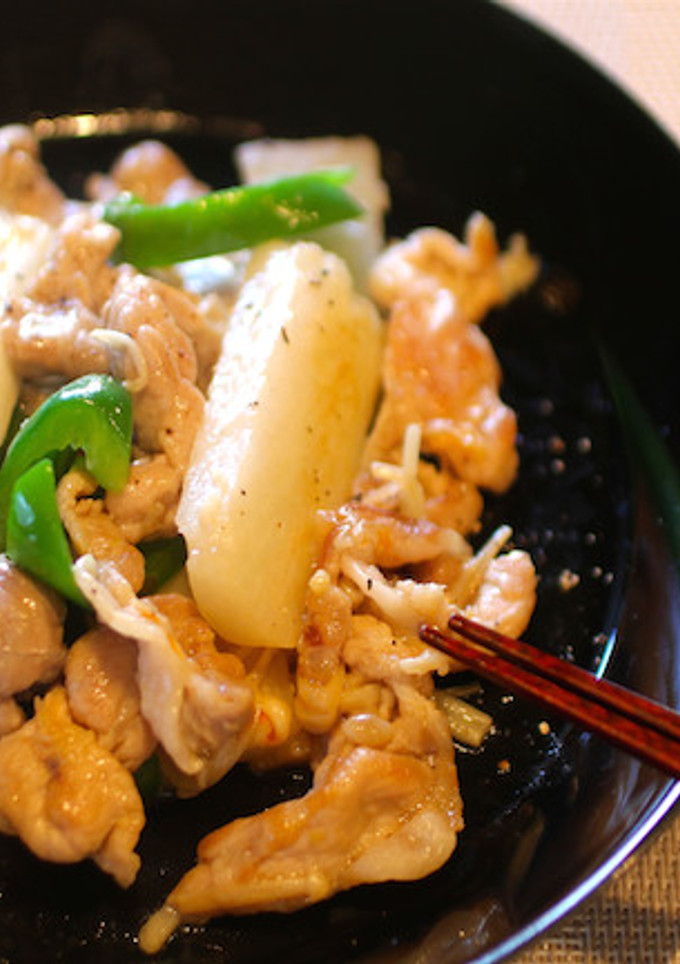 豚肉と長芋の炒め物-レシピのメイン写真