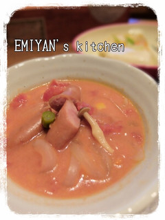 ピンクが可愛い♡トマトミルクスープ-レシピのメイン写真
