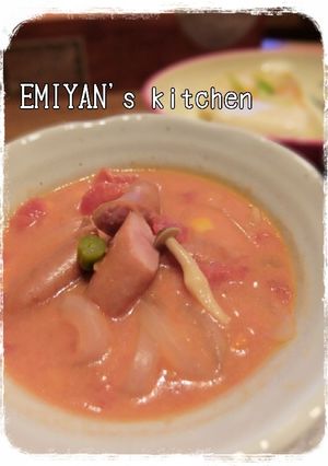 ピンクが可愛い♡トマトミルクスープ-レシピのメイン写真
