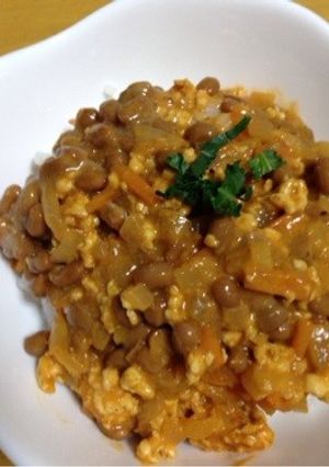 カレースタミナ納豆どんぶり-レシピのメイン写真