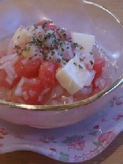 デザート感覚*簡単、美味しくトマトサラダ-レシピのメイン写真