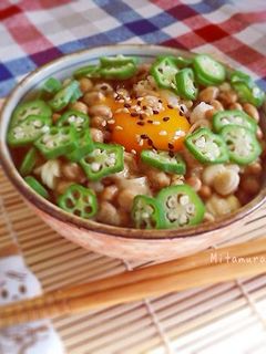 月見納豆丼-レシピのメイン写真