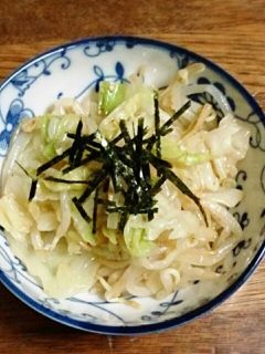 キャベツとモヤシとポン酢と胡麻油-レシピのメイン写真