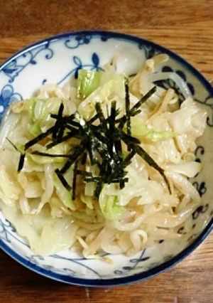 キャベツとモヤシとポン酢と胡麻油-レシピのメイン写真