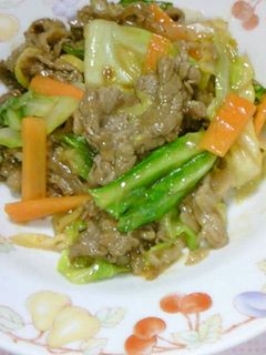牛肉とキャベツの味噌炒め♪ご飯がススム♪-レシピのメイン写真