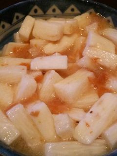 ヘルシー♪パクパク!!山芋の梅肉漬け☆-レシピのメイン写真