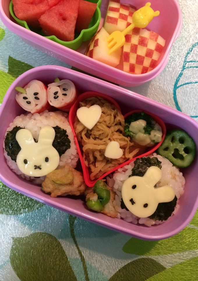 簡単☆型使用☆ ミッフィー ☆キャラ弁☆-レシピのメイン写真