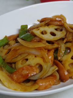 レンコンで☆ナポリタンな炒め物♪-レシピのメイン写真