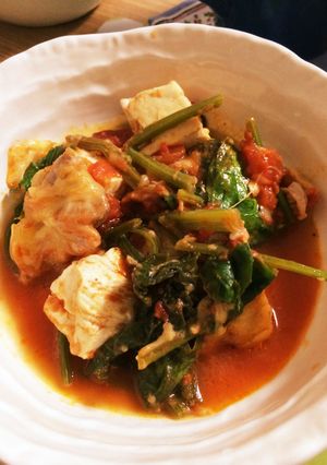 簡単☆豆腐入り鶏肉のトマト煮-レシピのメイン写真