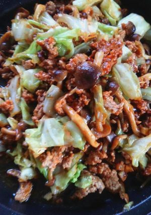 絶品♡キャベツときのこの肉味噌炒め☆-レシピのメイン写真