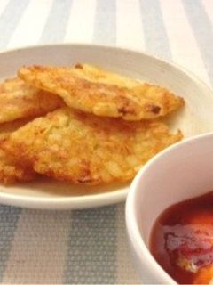 ハッシュポテトにスイートチリディップ-レシピのメイン写真