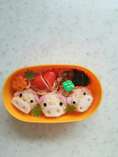 3匹の子豚弁当-レシピのメイン写真