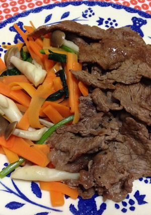 簡単！野菜と食べる焼肉もどき-レシピのメイン写真