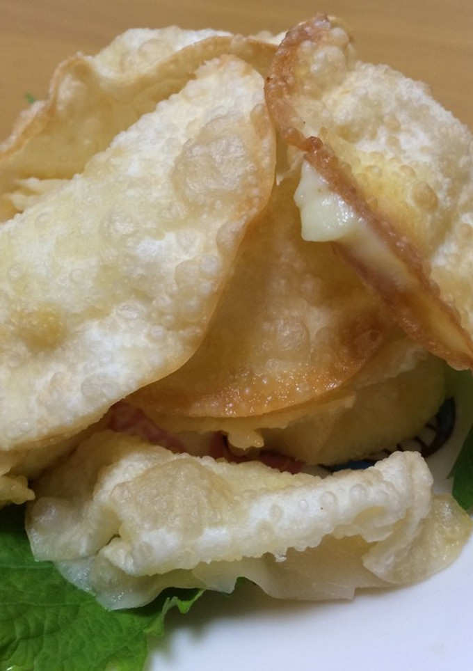 残った餃子の皮で！チーズ包み揚げ☆-レシピのメイン写真