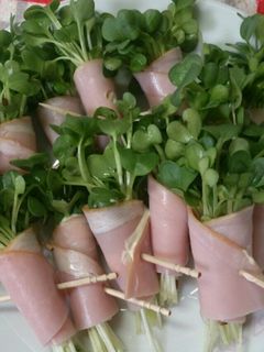 カイワレのハム巻き☆-レシピのメイン写真