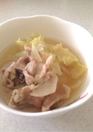 豚とキャベツの簡単コンソメスープ-レシピのメイン写真