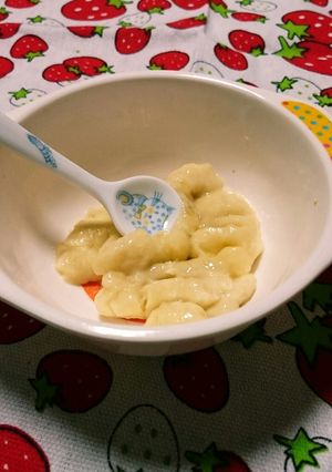 調理室ﾖﾘ～10秒★離乳食初期〜バナナ♪-レシピのメイン写真