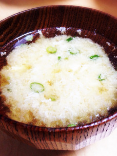 残り物卵白でやさしい味噌汁-レシピのメイン写真