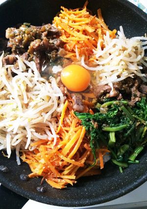簡単フライパンで石焼きビビンバ風-レシピのメイン写真