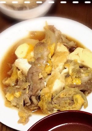 豚肉と豆腐の卵とじ-レシピのメイン写真