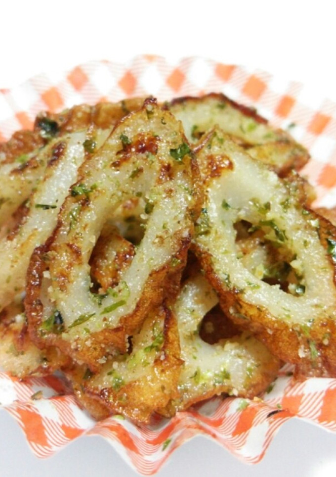 竹輪の青のり塩チーズ炒め(磯辺焼き風?)-レシピのメイン写真
