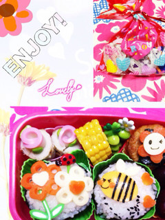 キャラ弁〜お花さん弁当-レシピのメイン写真