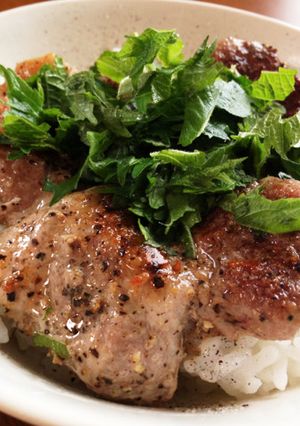 豚＆大葉のっけご飯-レシピのメイン写真