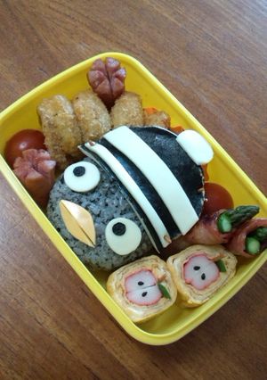 ペンギンのピタ☆キャラ弁-レシピのメイン写真