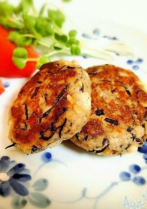 サンマ缶を使って♪ひじき&筍入りバーグ-レシピのメイン写真