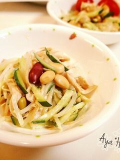 ミックスビーンズと鶏ささみの豆豆ナムル♪-レシピのメイン写真
