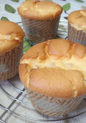 カップでふわふわヨーグルトシフォン♪-レシピのメイン写真
