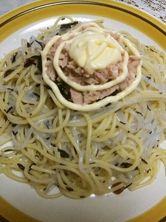 梅の実ひじきで和えるだけ冷製パスタ-レシピのメイン写真