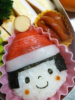 クリスマス キャラ弁 娘サンタクロース-レシピのメイン写真