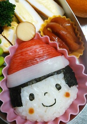 クリスマス　キャラ弁　娘サンタクロース-レシピのメイン写真