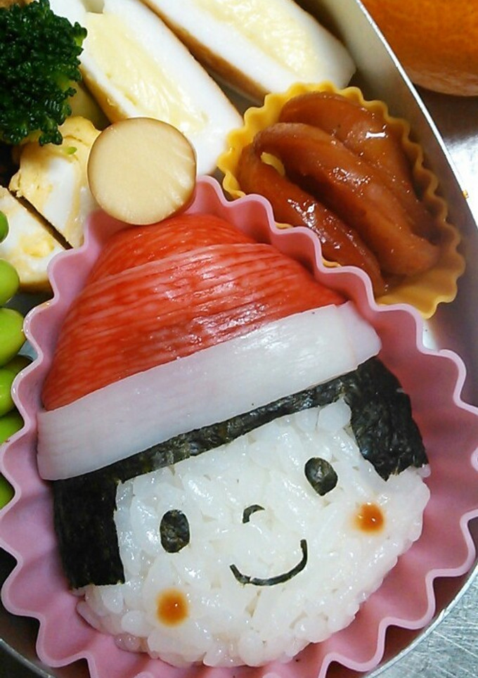 クリスマス　キャラ弁　娘サンタクロース-レシピのメイン写真