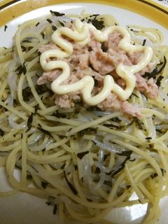 辛子高菜ひじきの冷製パスタ-レシピのメイン写真