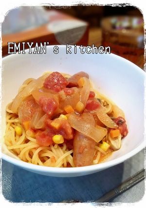 残りスープを使って♪お手軽ランチパスタ-レシピのメイン写真