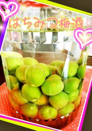 体にやさしい♡まろやか～はちみつ梅酒♪-レシピのメイン写真