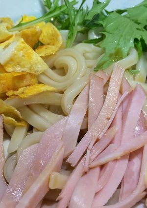 冷やしうどん♫マヨポン酢味-レシピのメイン写真