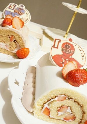 ｽｲｽﾛｰﾙで豪華ロールケーキ-レシピのメイン写真