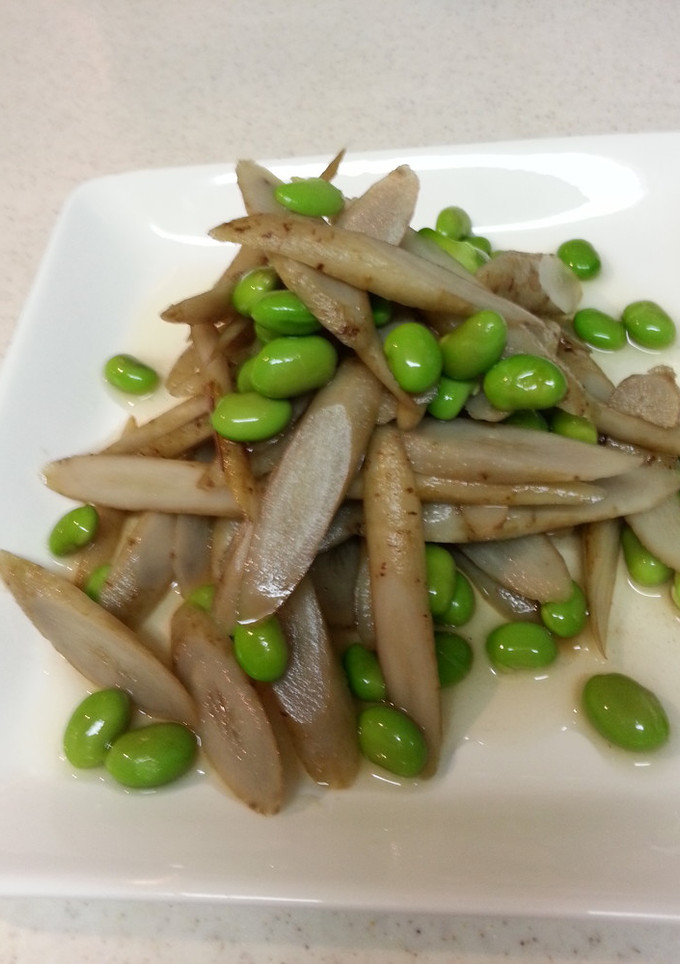 ごぼうと枝豆のだし煮-レシピのメイン写真