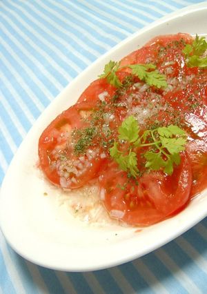 我が家の定番トマトサラダ♪-レシピのメイン写真